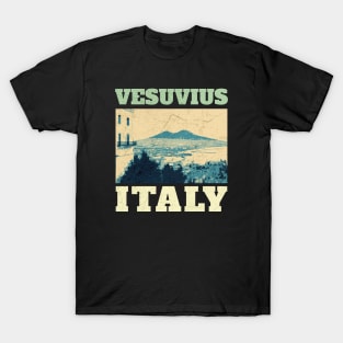 Vesuvius Italy - Retro Vintage T-Shirt